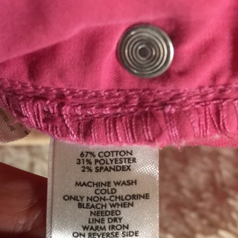 Ann Taylor Loft pink corduroy pants - Picture 5 of 7